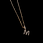 Diamond M initial pendant and chain 8