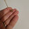 Diamond M initial pendant and chain 12