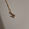 Diamond M initial pendant and chain 14