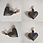 Small Mono heart charm 7