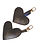 Small Mono heart charm 8