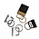 Baby monogram key fob 5